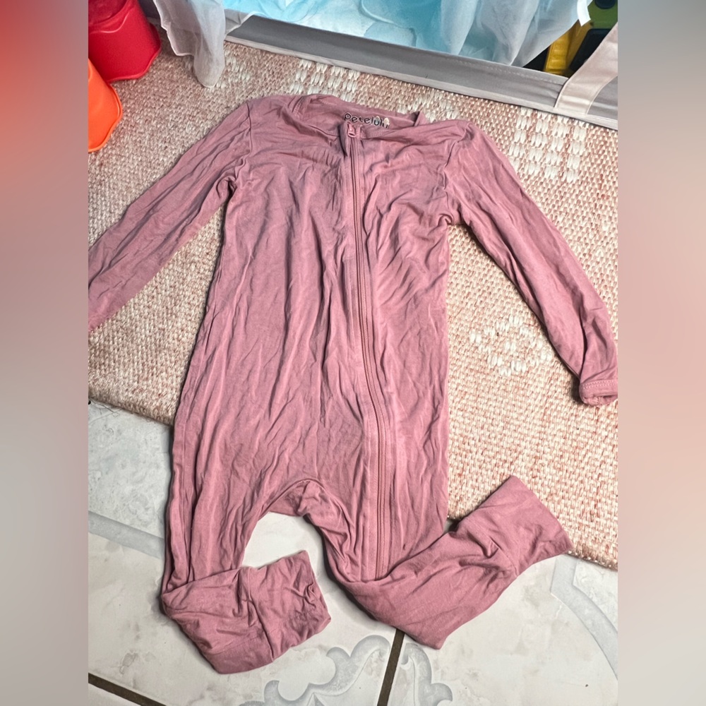 Pink bamboo Zip-Up Jumpsuit